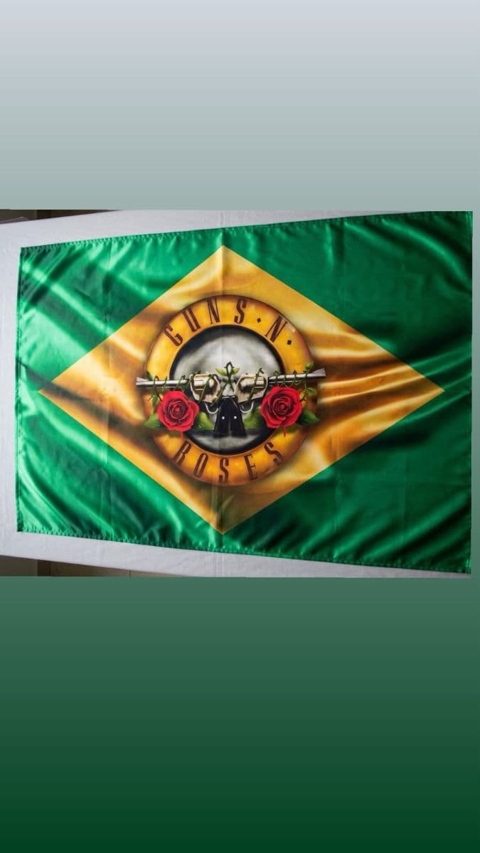 Bandeira Brasil Guns 'n Roses