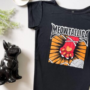 T-shirt Feminina | Meowtallica